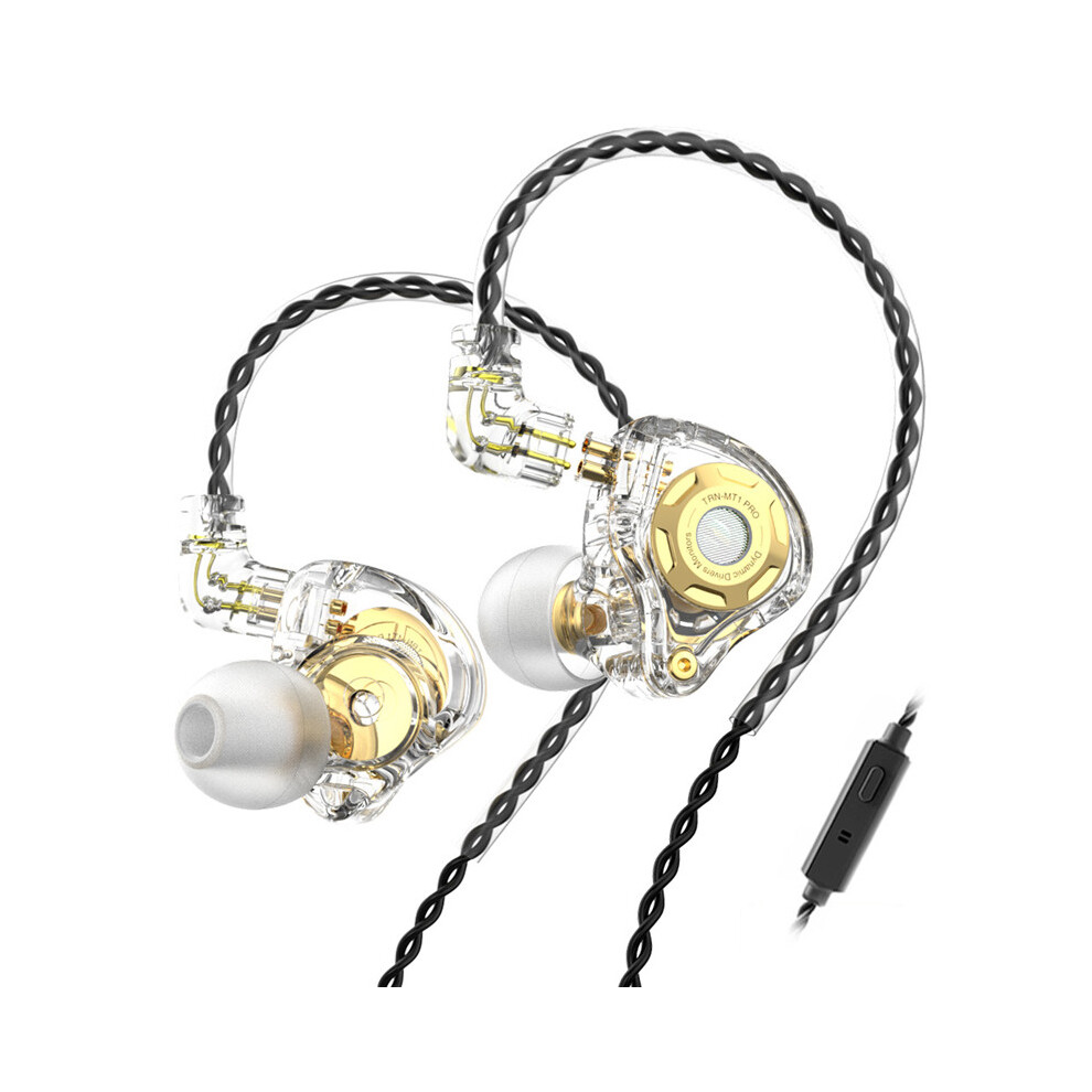 (Transparent ) Headphones One Heavy Bass Music Headset With Mic White 6914270775695