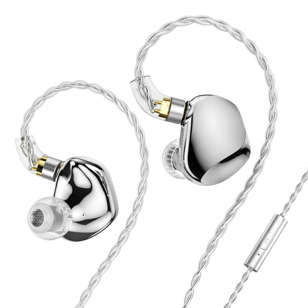 (Silver) Headphones Ne 9-Unit Hifi Music Headset With Mic Silver 6914272402698