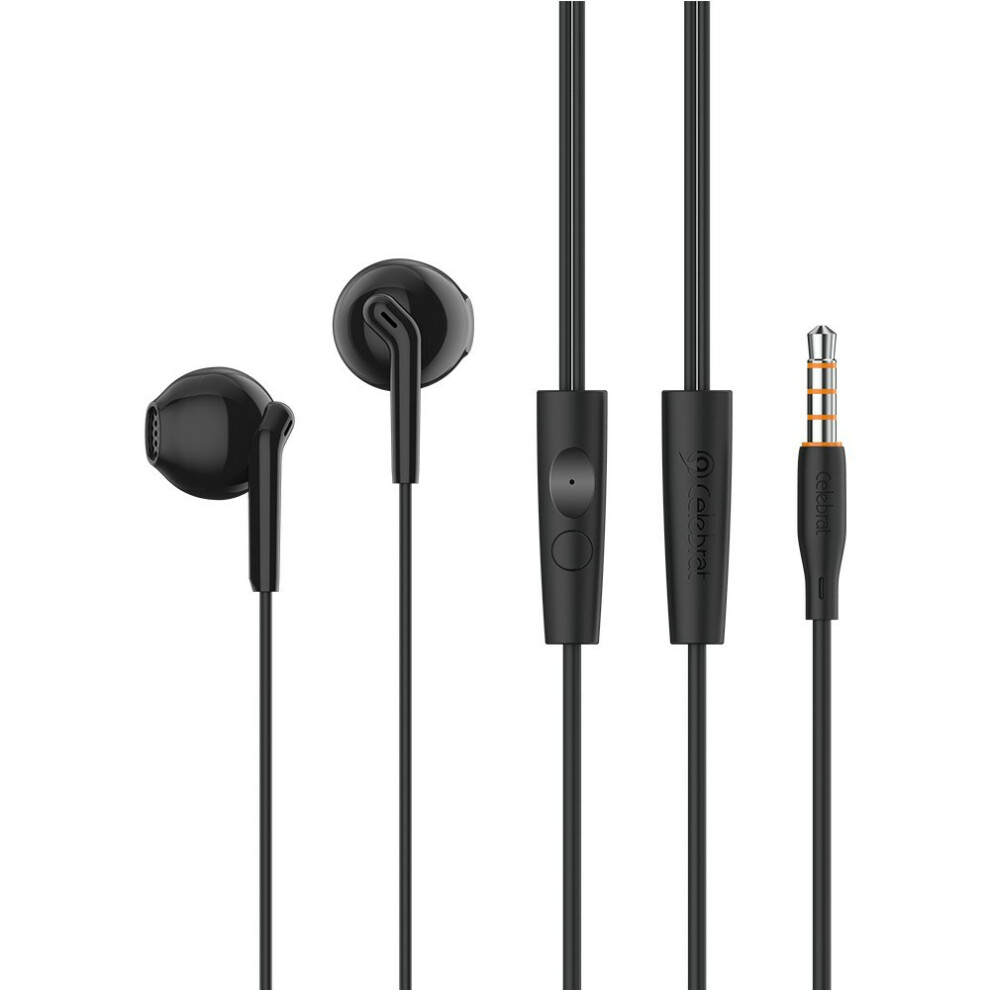 (Black) Headphones Re Control Stereo Music Calls Headset Black 6914277402532