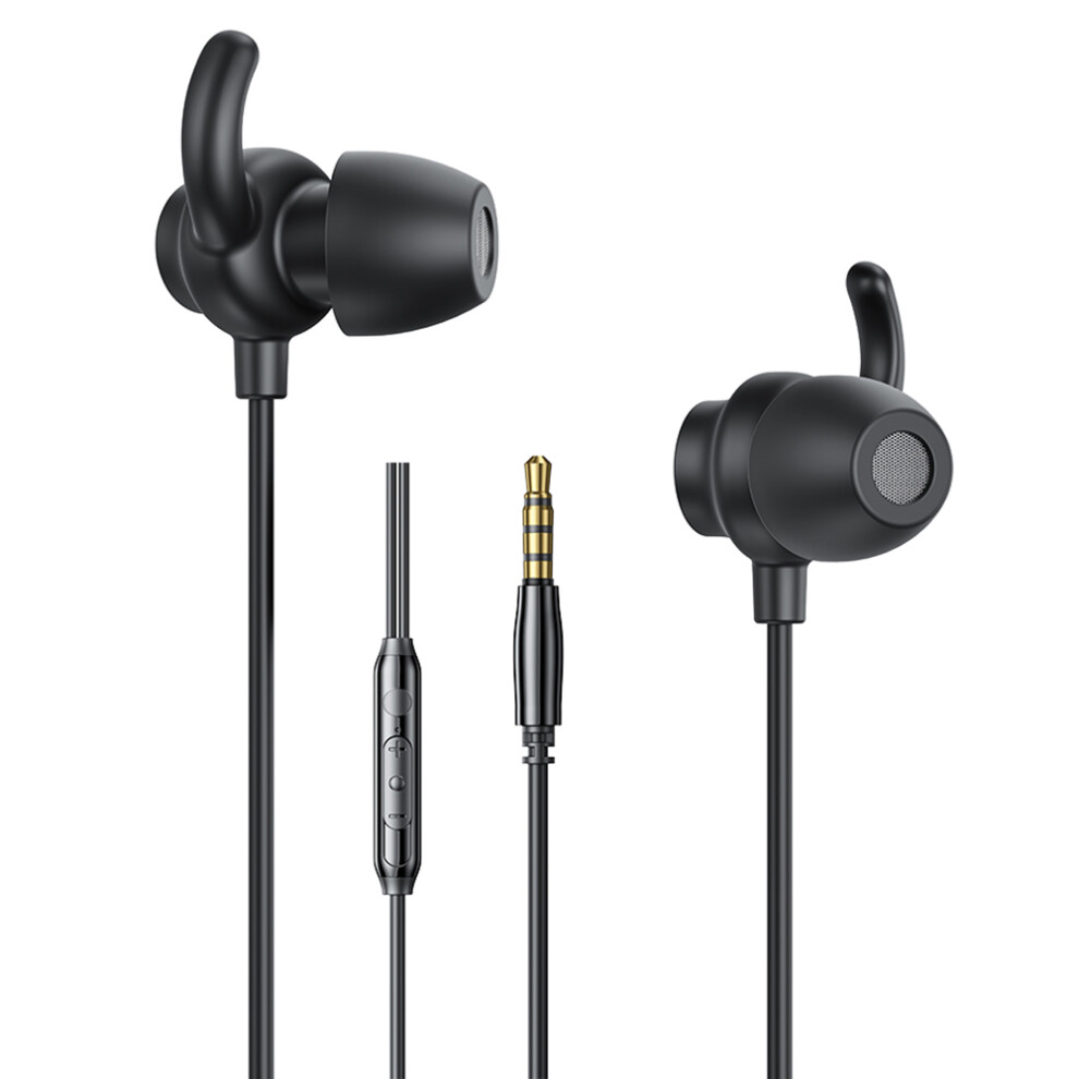 (Black) Headphones Ed Earphones Sleep Music Call Earbuds Black 6914278712586