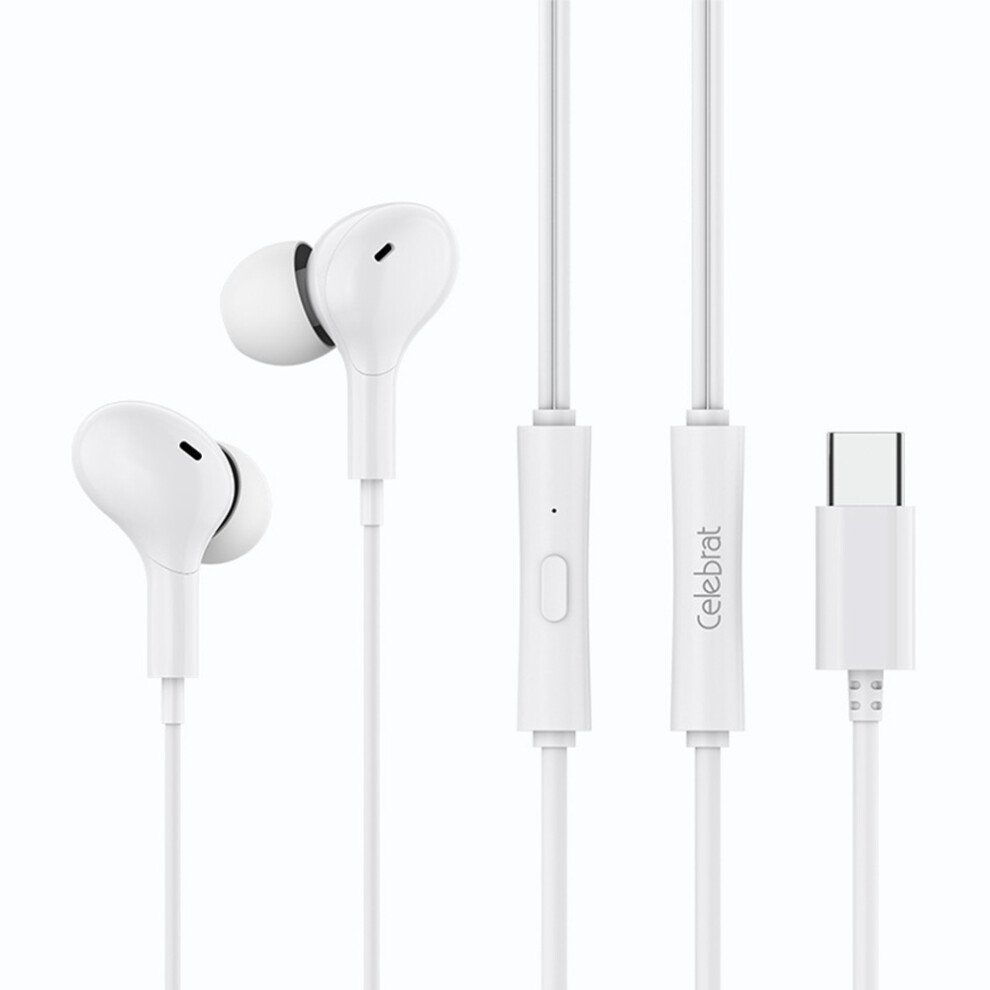 (White) Headphones Ecoding Stereo Music Headset With Mic White 6914276586790