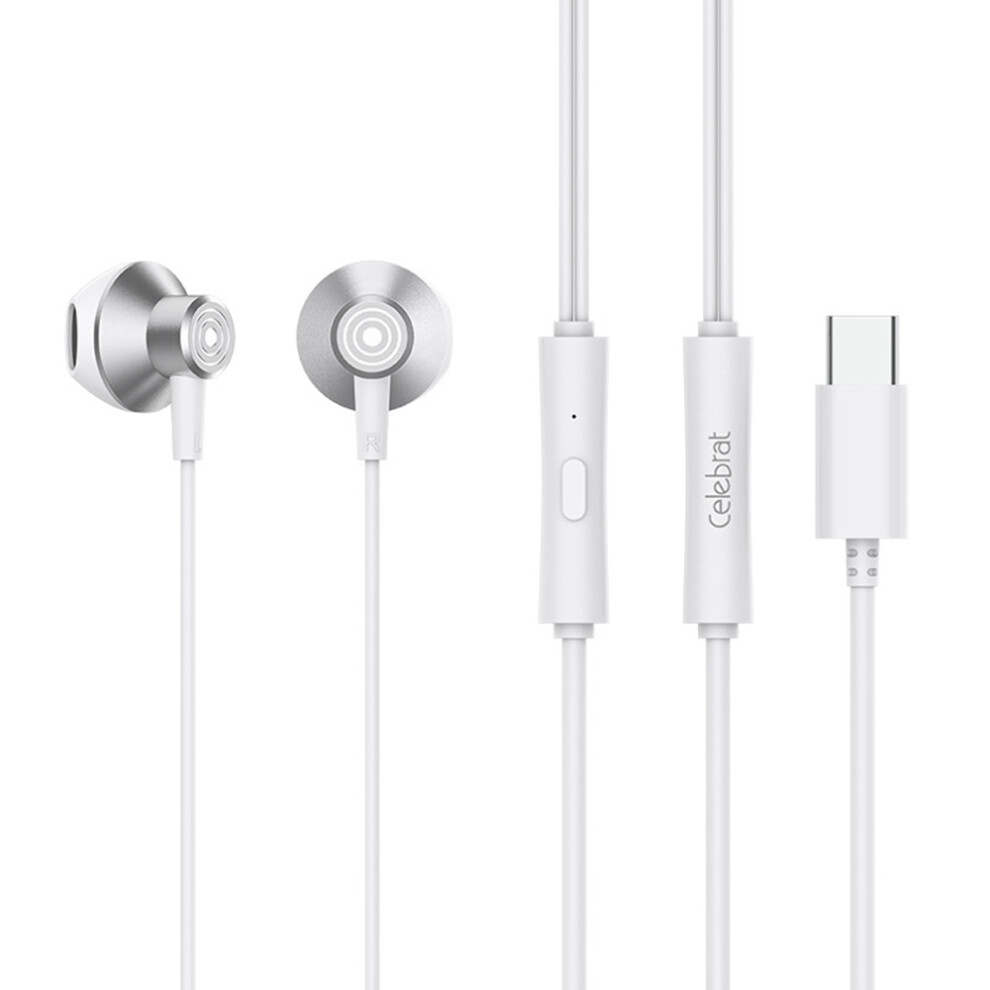 (White) Headphones D Earphone Stereo Phone Music Headset White 6914275182108