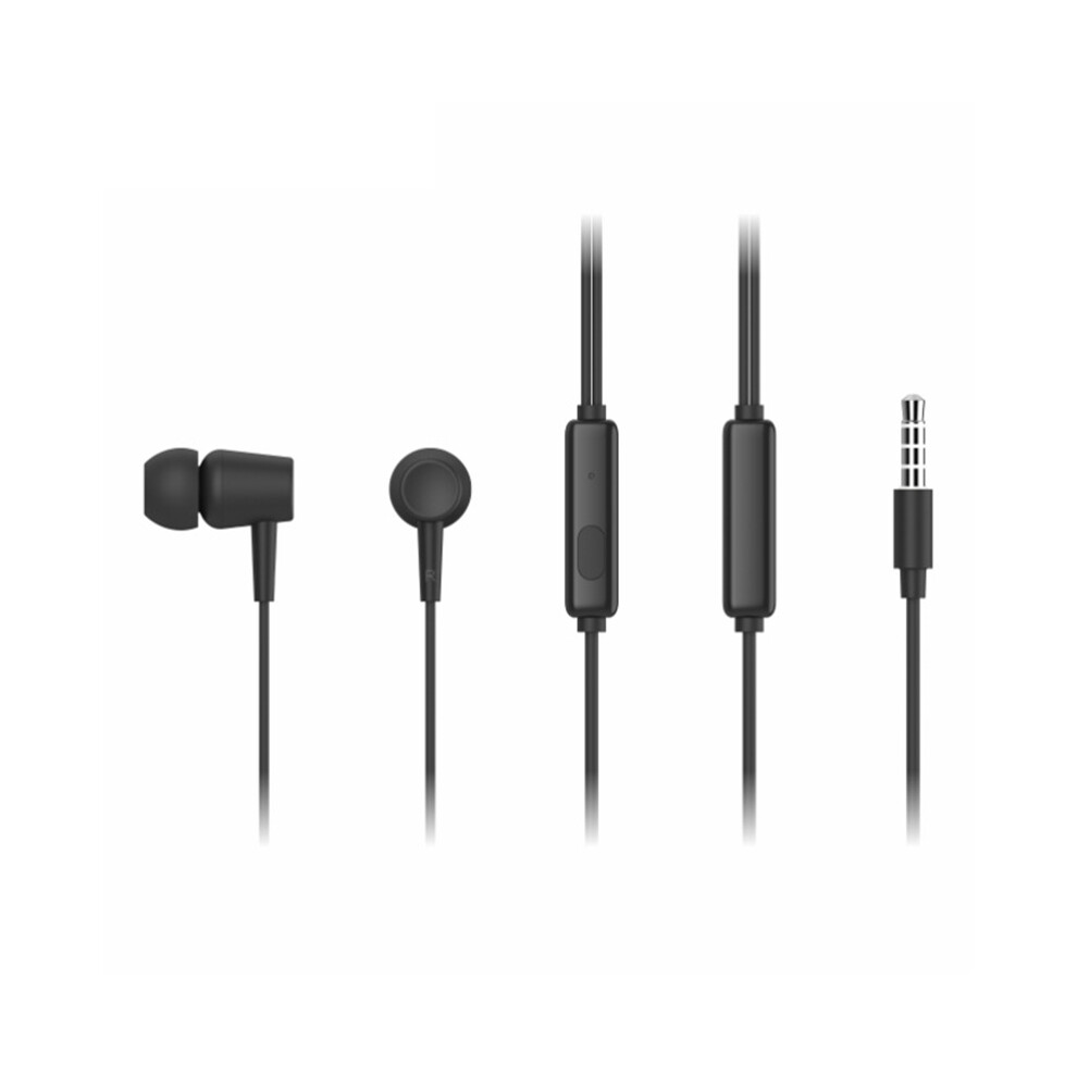 (Black) Headphones Headset 1.2M Cabled Stereo Earphones Black 6914270122055