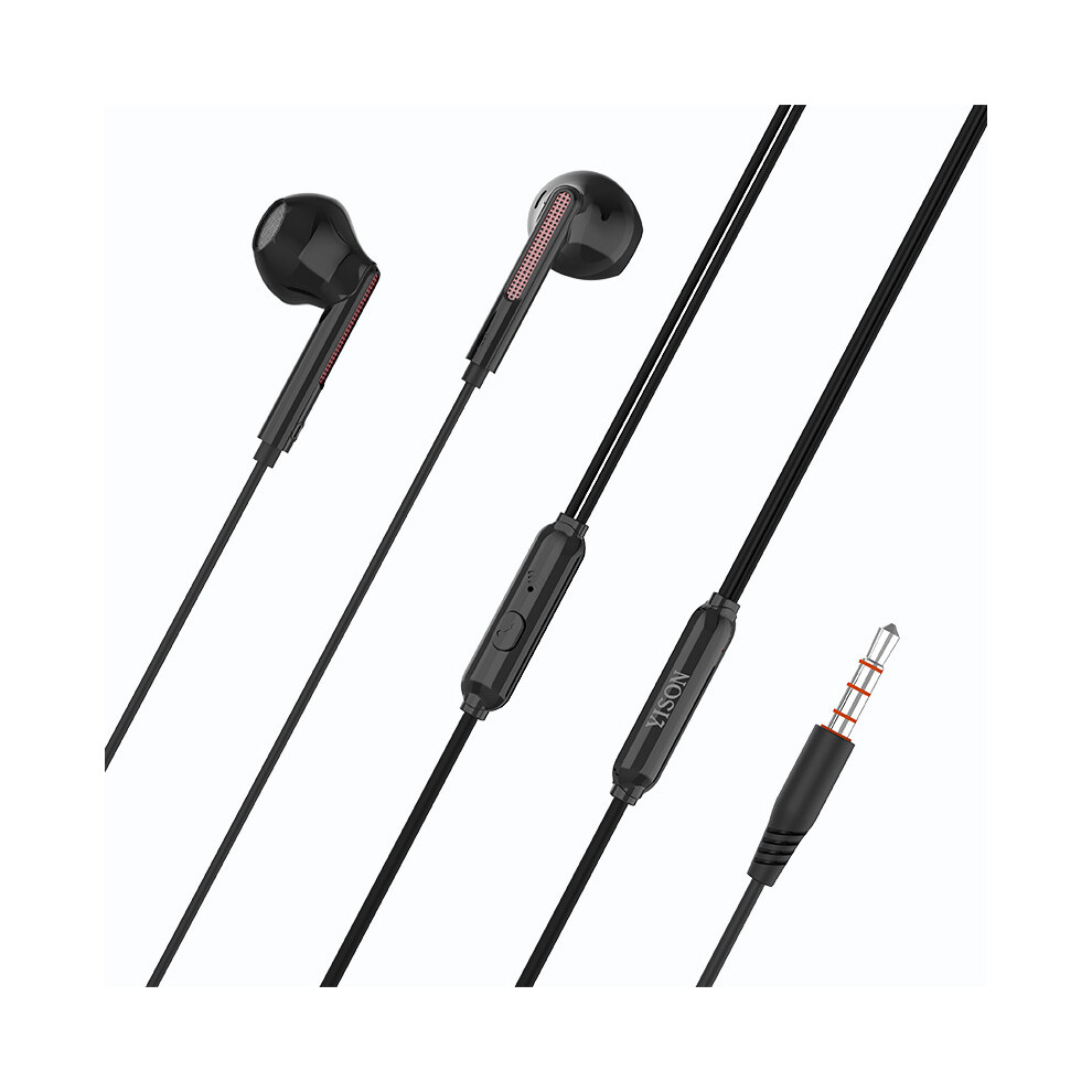 (Black) Headphones Control Headphones 3.5Mm Plug Headset Black 6914271561105