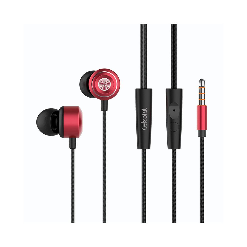 (Red) Headphones L Wi Headphones 3.5Mm Plug Headset Red 6914274043523