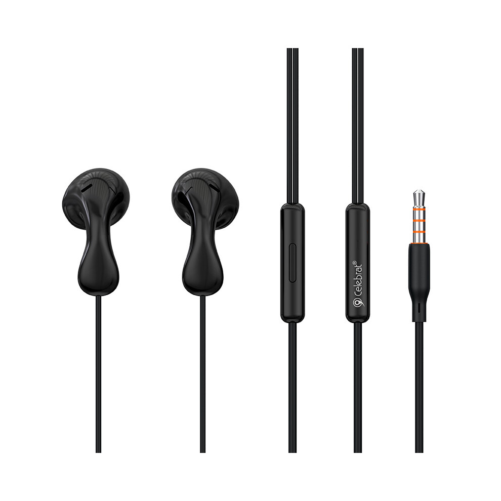 (Black) Headphones Ired Stereo Earphones With 3.5Mm Plug Black 6914275160151