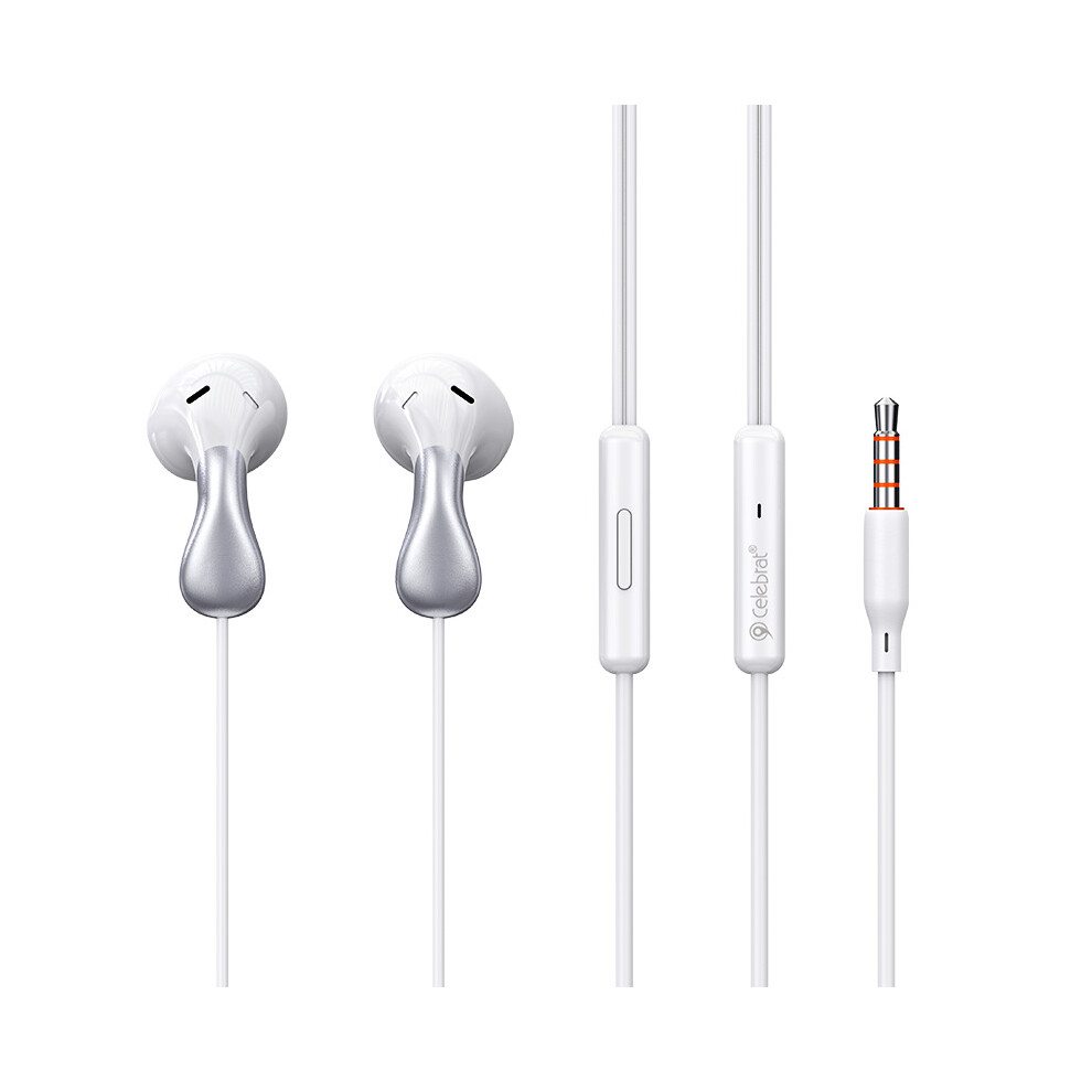 (White) Headphones Ired Stereo Earphones With 3.5Mm Plug White 6914275792499