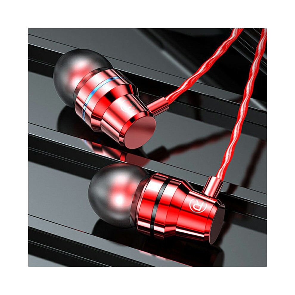 (Red) Headphones I Headset Music Headphone Earphone Red 6914278796999