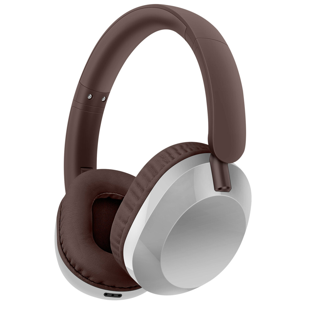 (Brown) Headphones Fm Modes Hifi Sound Wireless Headset Brown 6914276386918