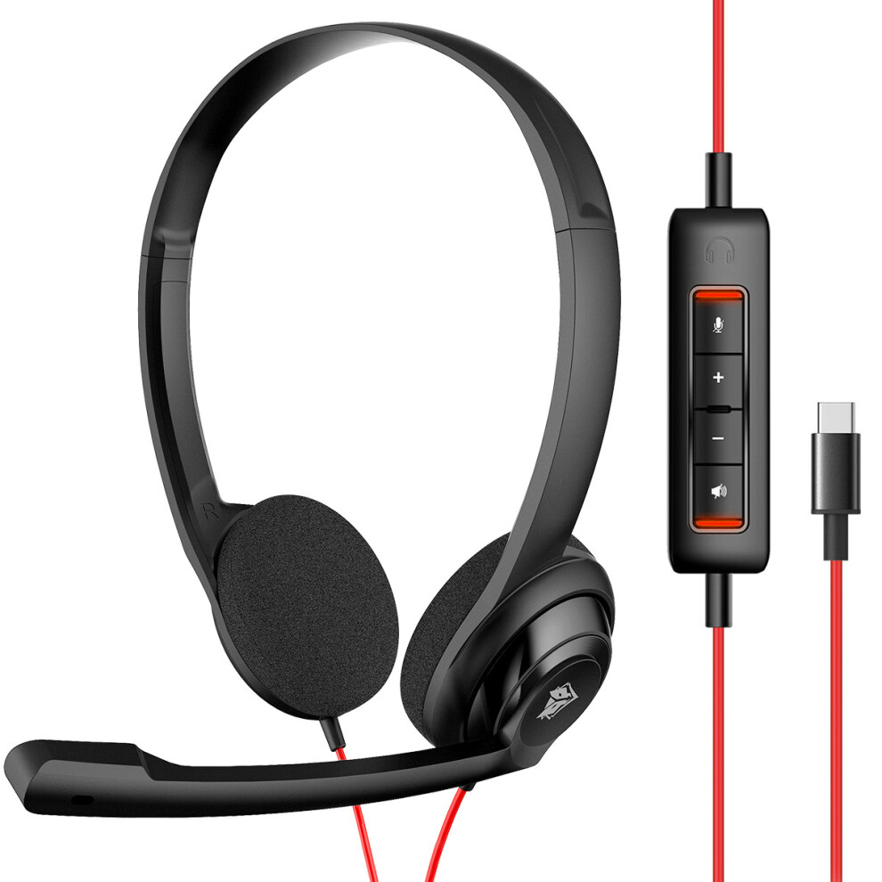 Headphones Ghtweight Office Calls Laptop Headset 6914277773106