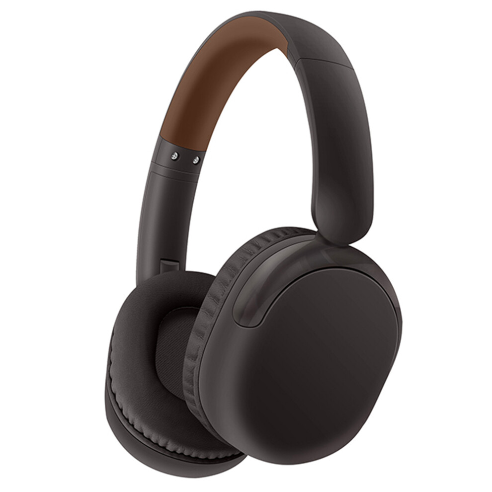 ( Brown) Headphones Reo Music Wireless Aux Wired Headset Dark/Brown 6914271156363