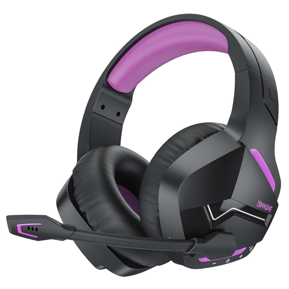 (Blackpurple) Headphones Adphone Over-Ear Gaming Music Headset 6914279030665