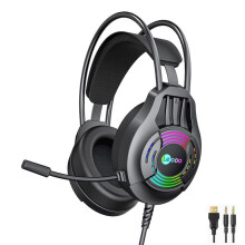 (USB 3.5mm Interface) Headphones Wired Gaming Headset with Microphone