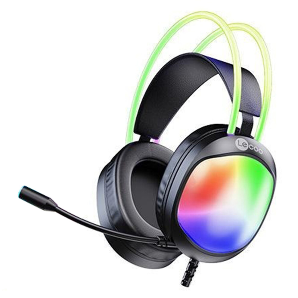 (Black) Headphones Desktop Pc Headphone With Microphone Black 6914271472784