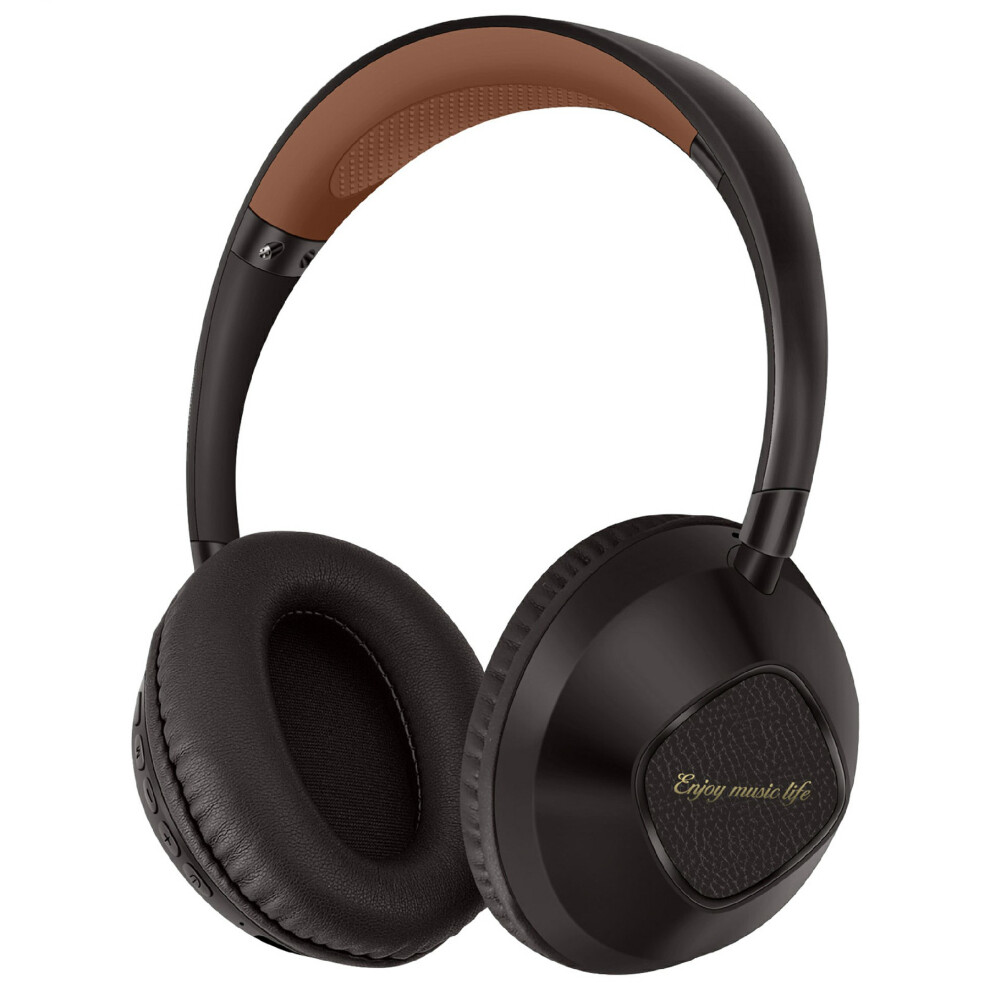 (Brown) Headphones Wireless Bluetooth-Compatible Headset Brown 6914276560622