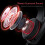 (BlackRed) Headphones Computer Headphone with Adapter Cable 2