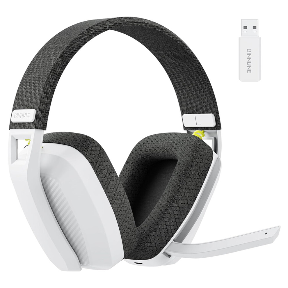 (GreyWhite) Headphones less Gaming Headset with Foldable Mic-image-OPC-PJFN5N9-NEW