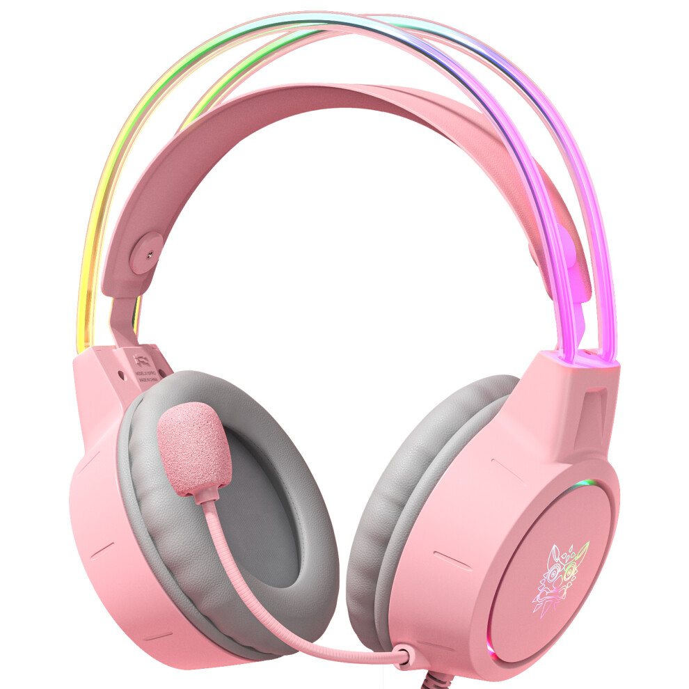 (Pink) Headphones Ng Headphone With Rgb Lighting Effect Pink 6914279786708