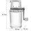 Ice Crusher Manual, 1.25 L Capacity, Ice Cube Chopper, Summer Supplies 5
