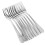 9pcs Cake Forks Stainless Steel Set Silver Easy To Clean 1