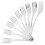 9pcs Cake Forks Stainless Steel Set Silver Easy To Clean 4