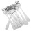 9pcs Cake Forks Stainless Steel Set Silver Easy To Clean 2