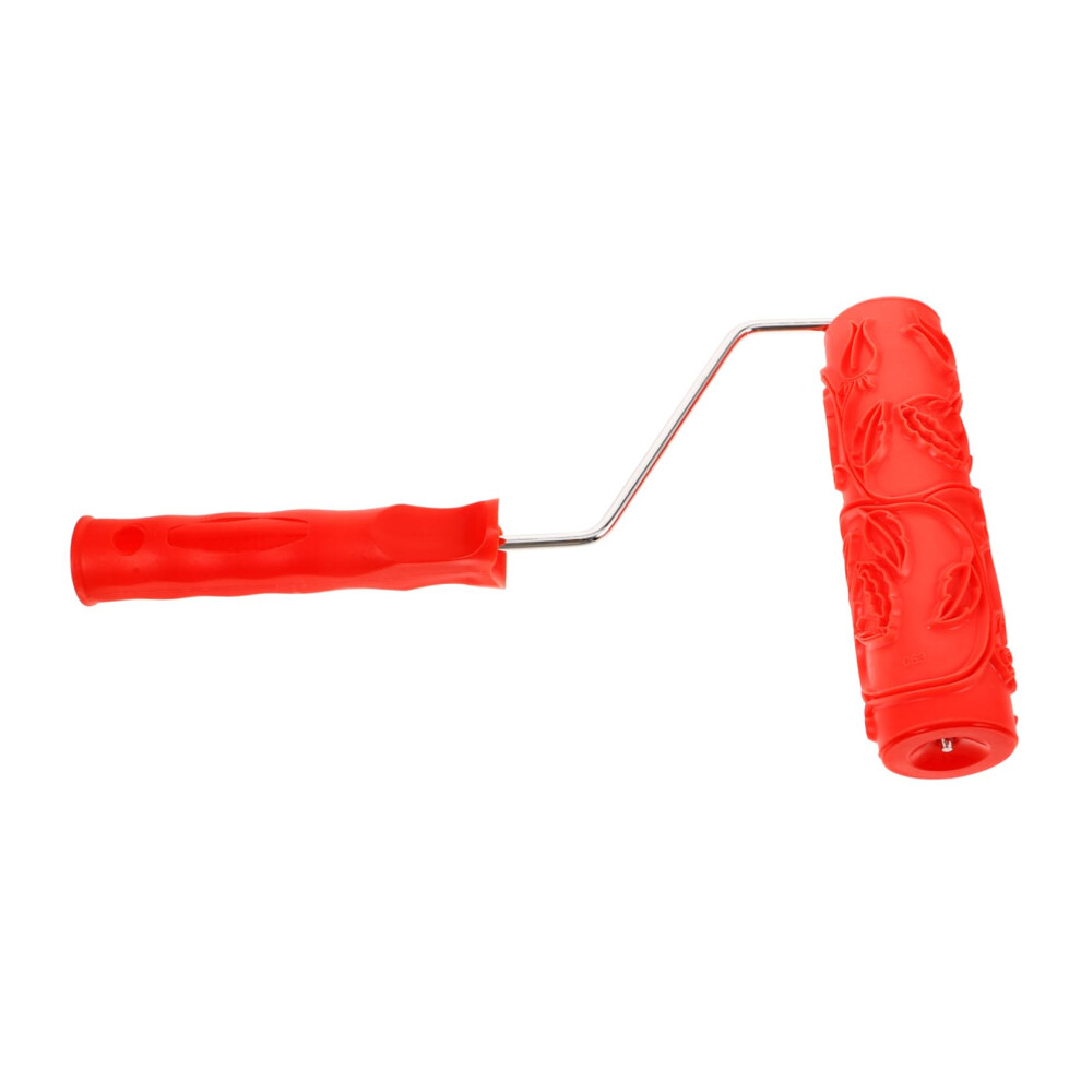 Embossed Rubber Roller For Diy Crafting, Small Decorative Patterned Texture Roller, Plastic Construction 6493810542473