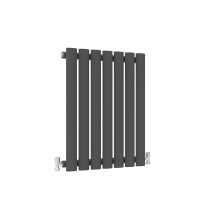 (Single, 600x413mm) Anthracite Central Heating Oval Column Radiators