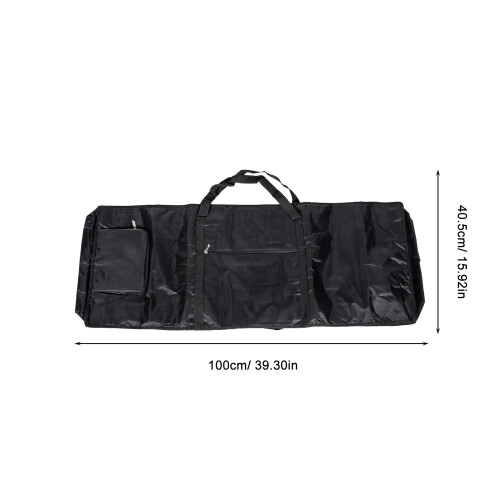 Black Oxford Keyboard Bag Waterproof Electronic Piano Case Storage 1