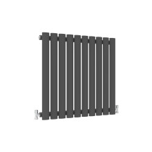 (Single, 600x590mm) Anthracite Central Heating Oval Column Radiators