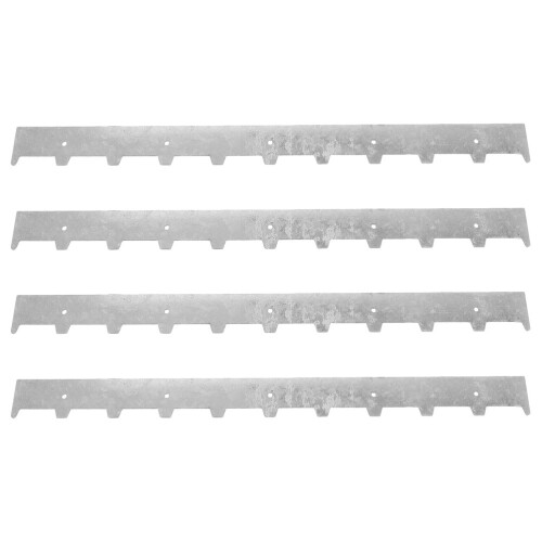 4Pcs Durable Silver Galvanized Iron Beehive Frame Accessories for Hive