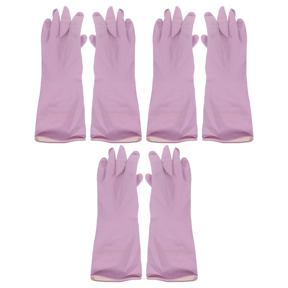 3 Pairs Hand Gloves For Washing Dishes Large Includes Violet-image-OPC-PJFNGRZ-NEW