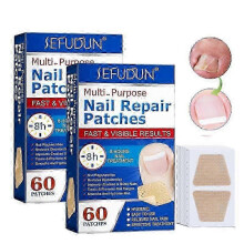 120Pcs Toenail Fungus Patch Waterproof Breathable Nail Repair Sticker for Discolored Or Damaged Nails