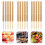 30Pièces Bâtons De Lollipops En Bambou Khaki Pour Dessert 5