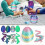 (Rainbow) 3D Printed Dragons Eggs Flexible Desk Figure Decor for Living Room Bedroom 2