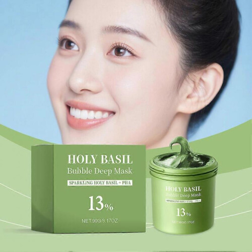 (3pcs) Holy Basils Bubble Deep Mask Pore Blackhead Deep Cleansing Mask Skin Care Products 1