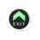 5Stk Exit Orientierung Sticker Acryl Leuchtend Boden 2
