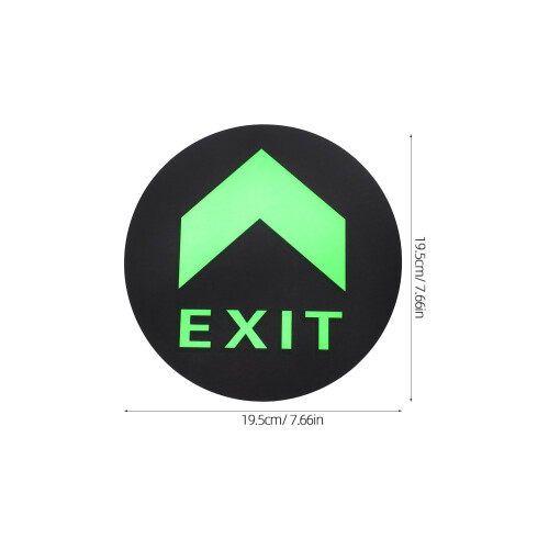 5Stk Exit Orientierung Sticker Acryl Leuchtend Boden 1