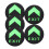 5Stk Exit Orientierung Sticker Acryl Leuchtend Boden 10