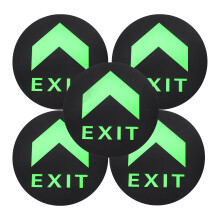 5Stk Exit Orientierung Sticker Acryl Leuchtend Boden