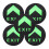 5Stk Exit Orientierung Sticker Acryl Leuchtend Boden 1
