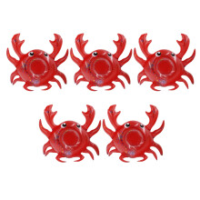5pcs Inflatable Crab Cup Holders Floating Pool Drink Toy for Parties