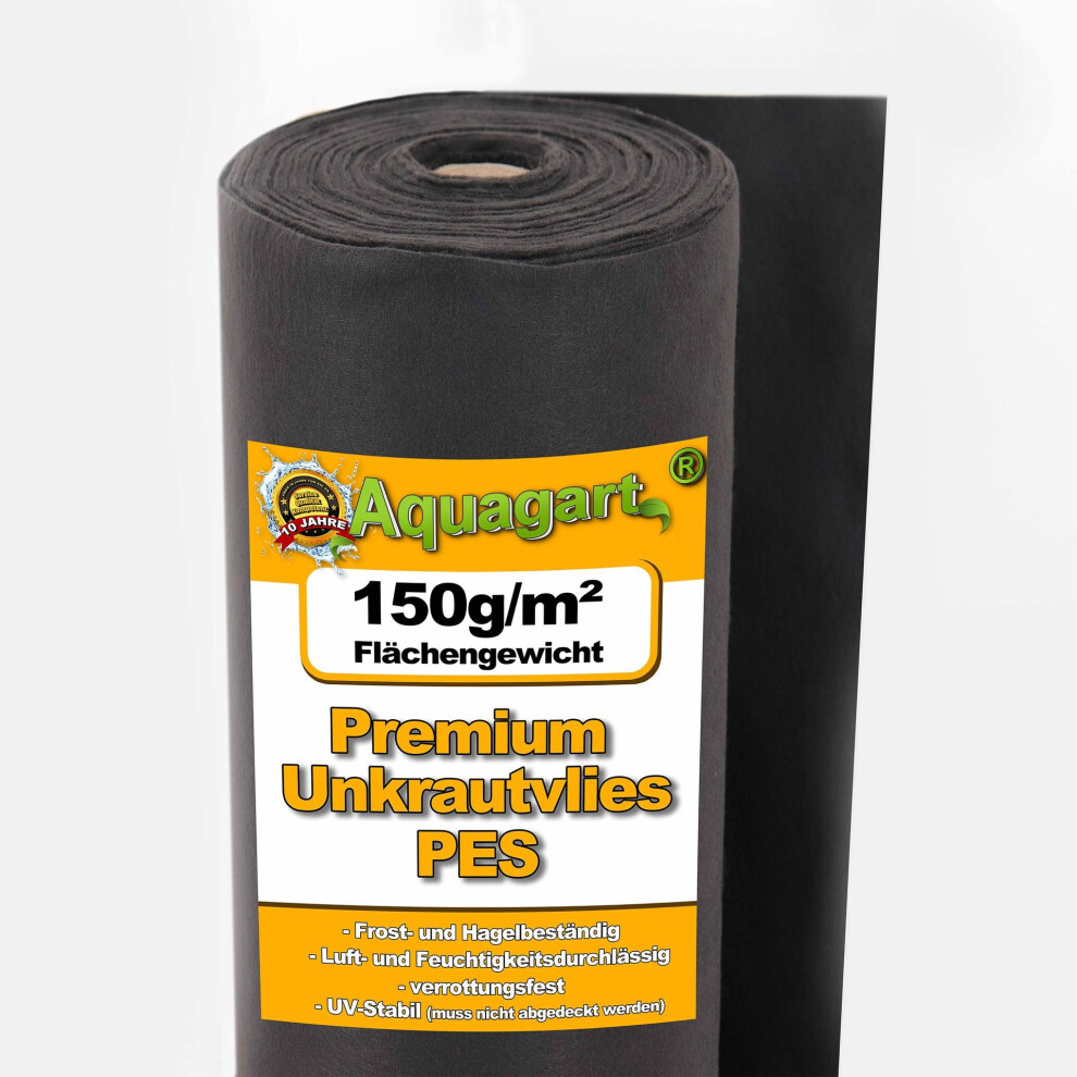 270 mÂ² Garden fleece Weed control fabric Mulch fabric Weed control membrane 150 g 1.5 m wide PES-image-OPC-PJFNM8C-NEW