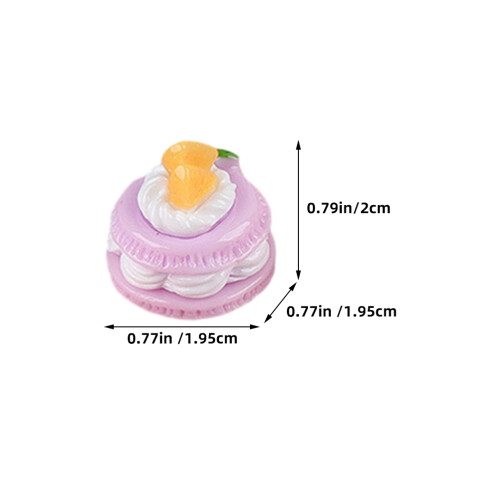 18Pcs Realistic Artificial Cake Props Resin Dessert Shop Accessories 1