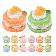 18Pcs Realistic Artificial Cake Props Resin Dessert Shop Accessories
