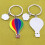 5 Pack Hot Air Balloon Keyring Pendant Travel Memory Charm 6
