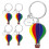 5 Pack Hot Air Balloon Keyring Pendant Travel Memory Charm 1