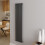 AICA (Single, 1600x354mm) Anthracite Central Heating Oval Column Radiators 4
