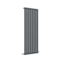 (Single, 1600x472mm) Anthracite Central Heating Oval Column Radiators