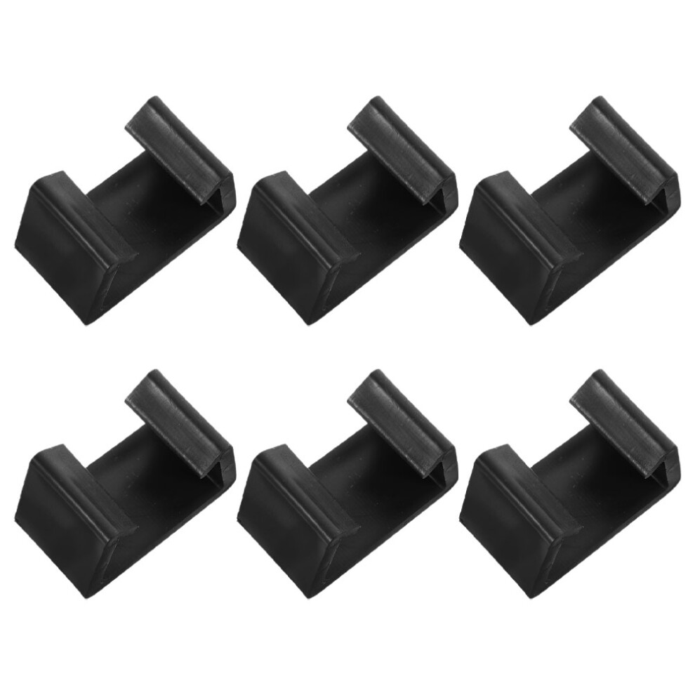 6Pcs Black Plastic Sectional Furniture Connectors For Sofa Couch Clips 3032903815884